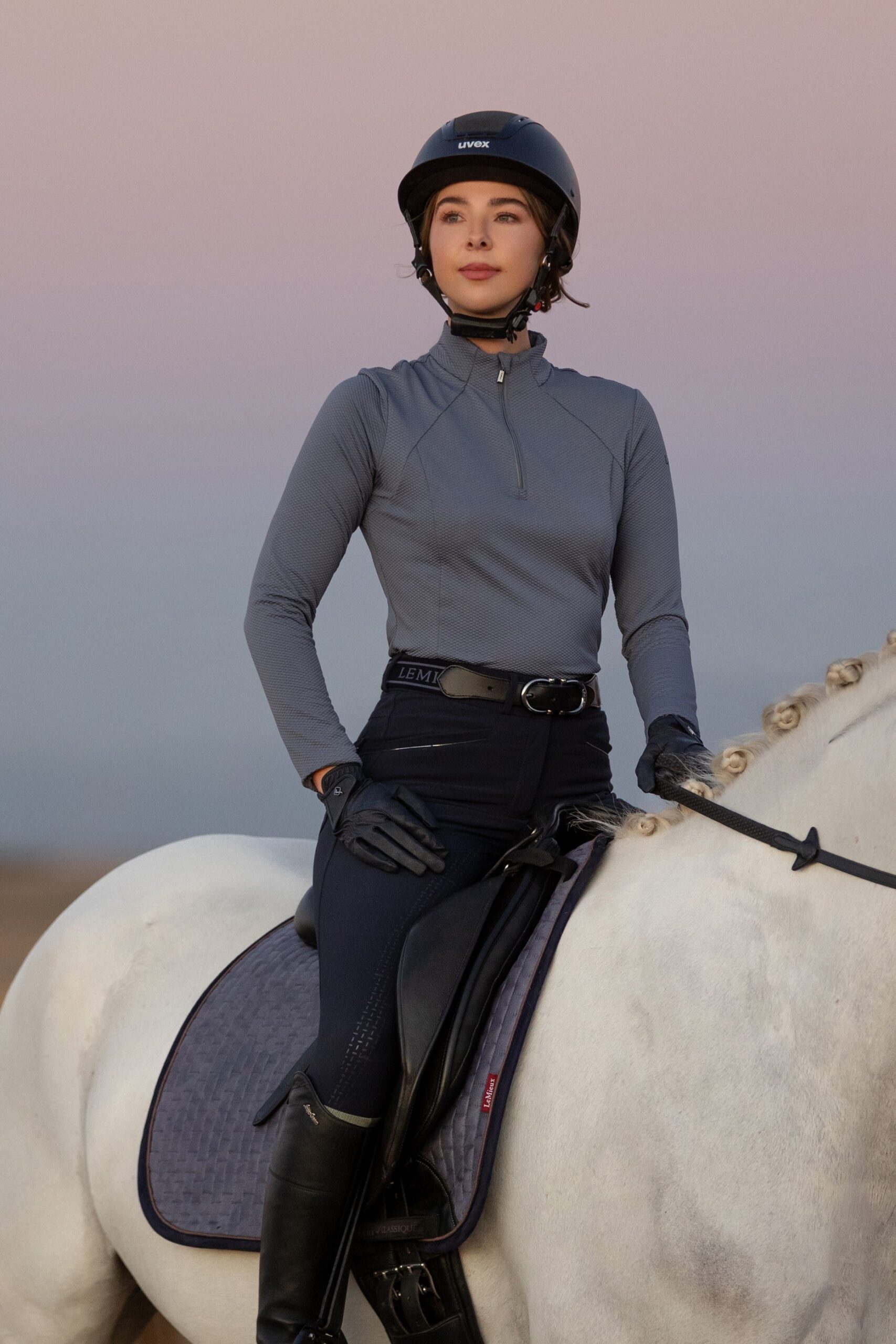 DRESSURUNDERLAG SUEDE - JAY BLUE - Image 4