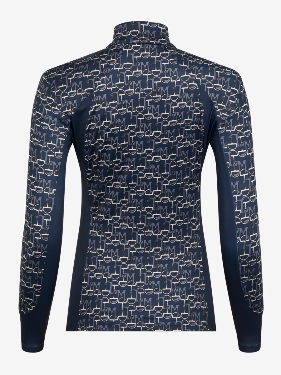 LANGÆRMET BLUSE FLORENCE - NAVY - Image 3