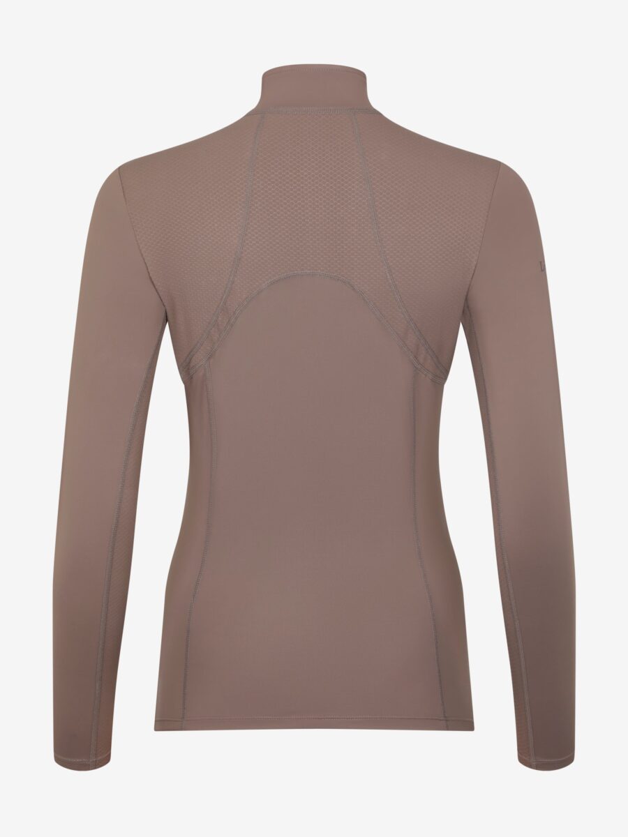 LANGÆRMET BLUSE MIA MESH - WALNUT - Image 5