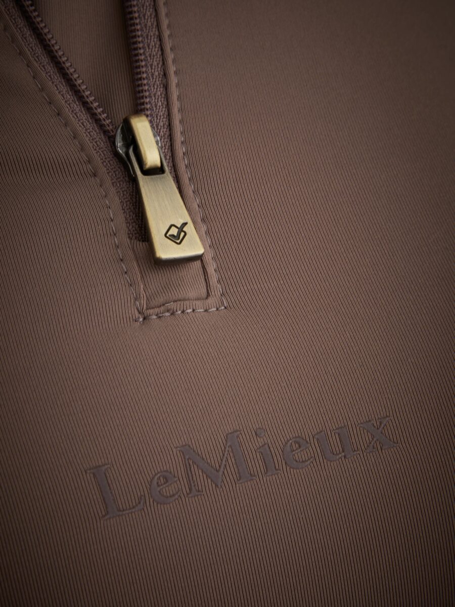 LANGÆRMET BLUSE MIA MESH - WALNUT - Image 6