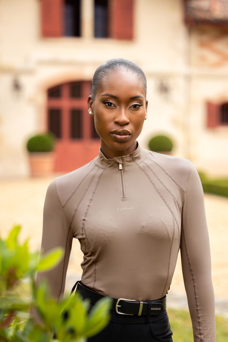 LANGÆRMET BLUSE MIA MESH - WALNUT - Image 9