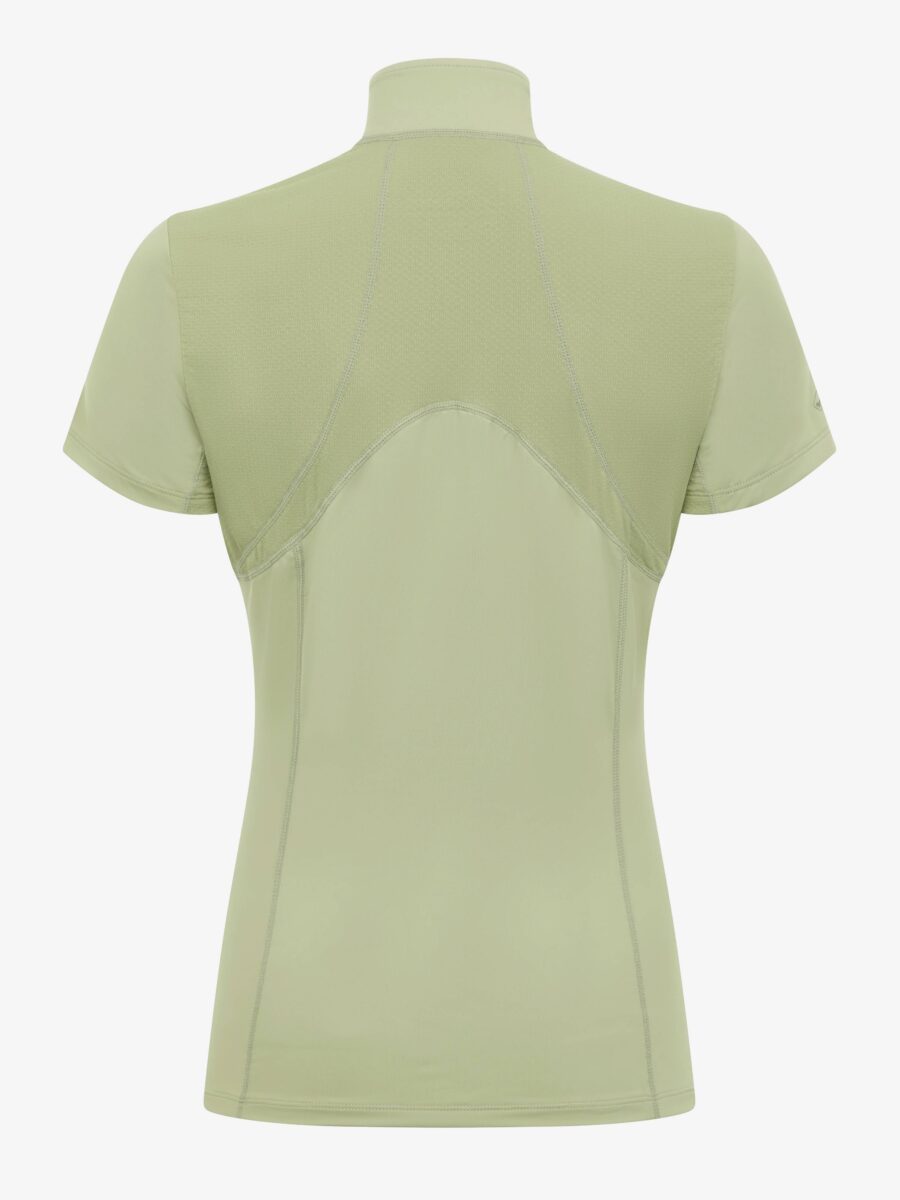 LEMIEUX MIA MESH KORTÆRMET BLUSE - FERN - Image 4