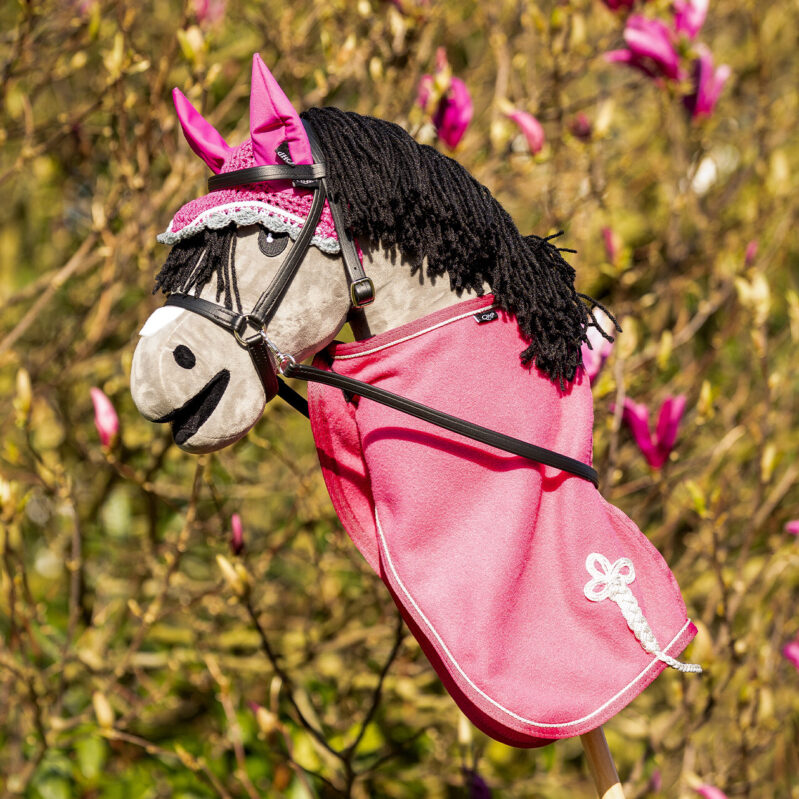 FLEECETÆPPE TIL KÆPHEST - FUCHSIA - Image 3