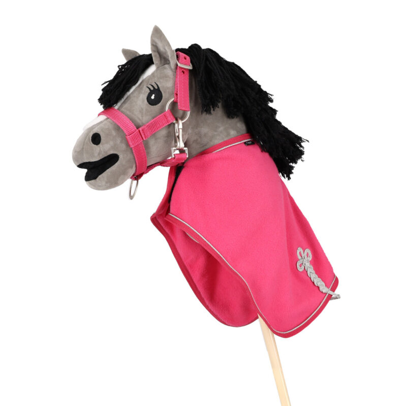 FLEECETÆPPE TIL KÆPHEST - FUCHSIA