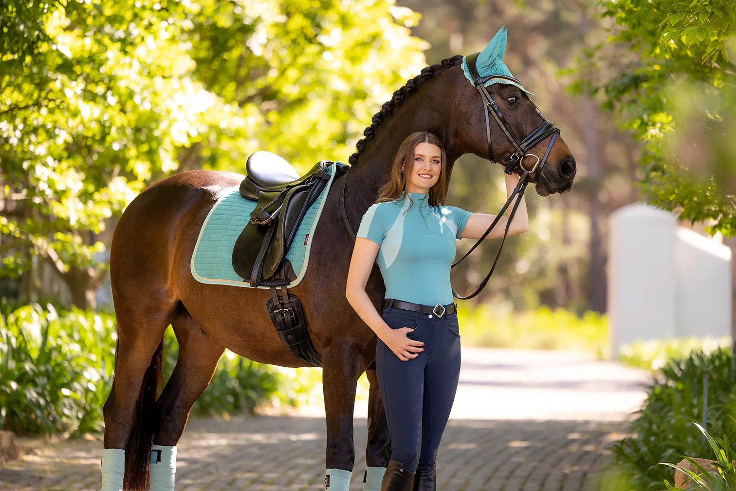 LEMIEUX SUEDE DRESSURUNDERLAG - LAGOON - Image 3