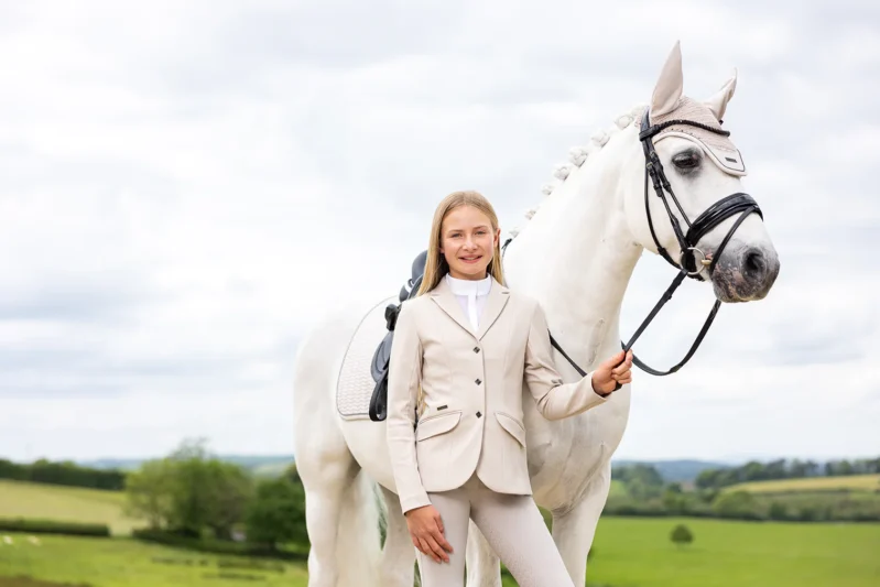 LEMIEUX YOUNG RIDER KENNEDY STÆVNEJAKKE - STONE - Image 11