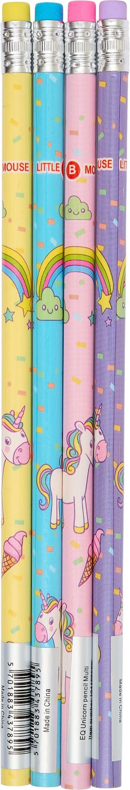 EQ UNICORN BLYANTER 4 STK.