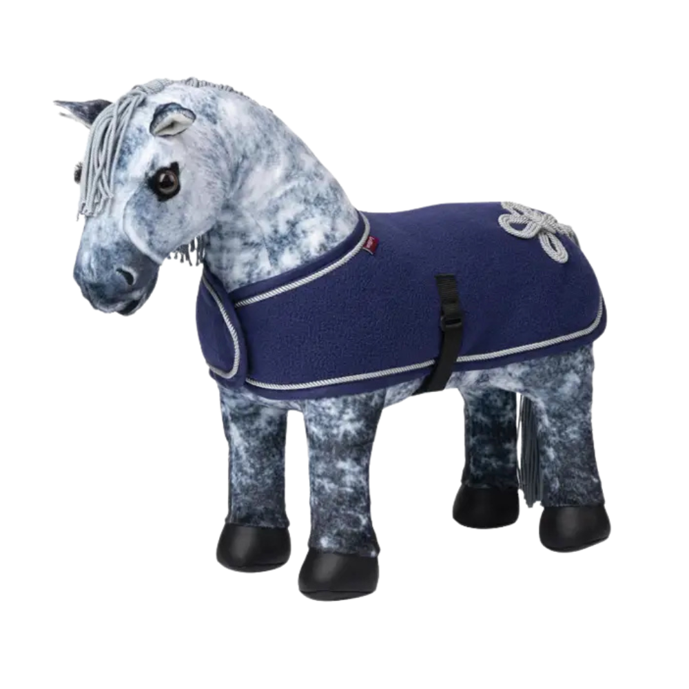 LEMIEUX TOY PONY FLEECETÆPPE - INK BLUE
