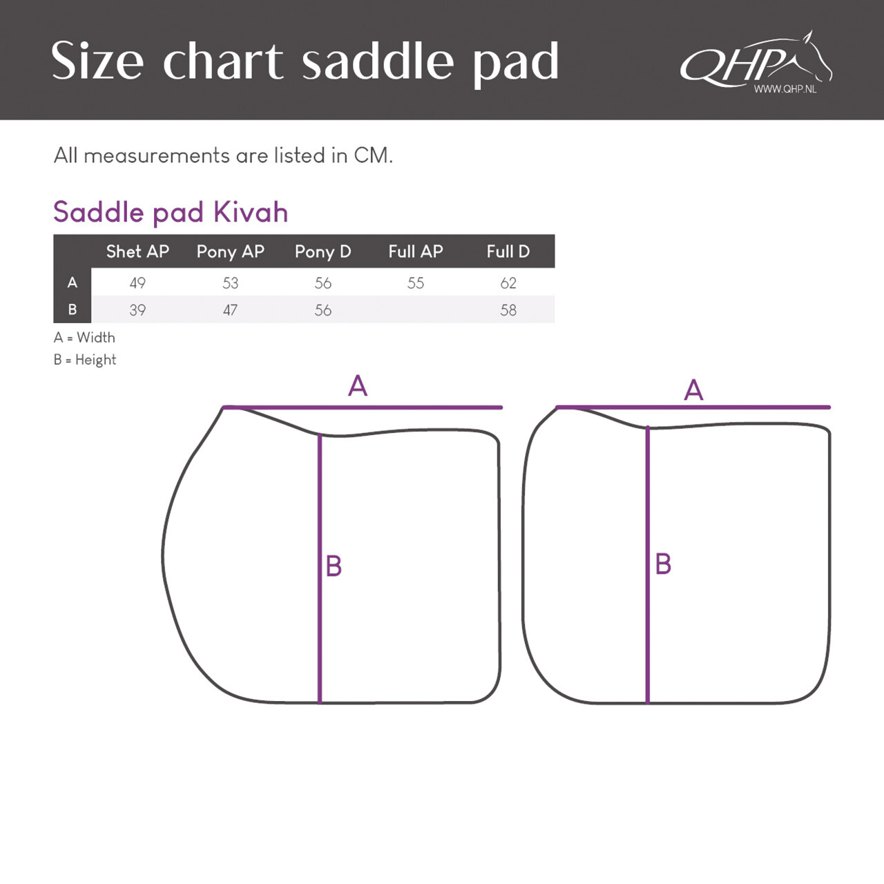 QHP SADELUNDERLAG KIVAH - HVID - Billede 5